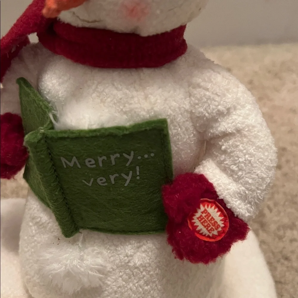 Hallmark Snowman Jingle Pals Mr & Mrs Snowman Animated Singing Plush 2003